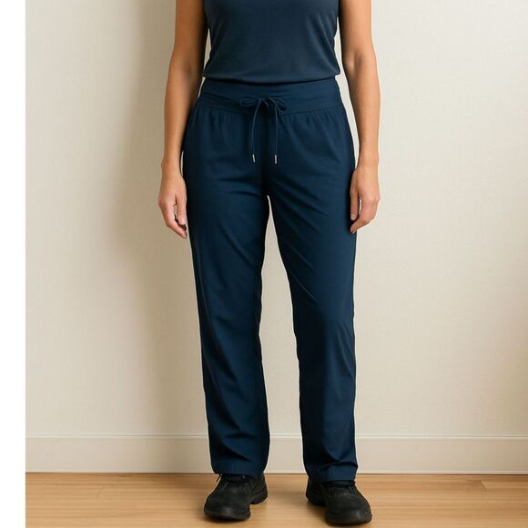 Lululemon Dance Studio Lined Pant Womens Size 10 Navy Blue Athlesuire workout - Picture 1 of 8
